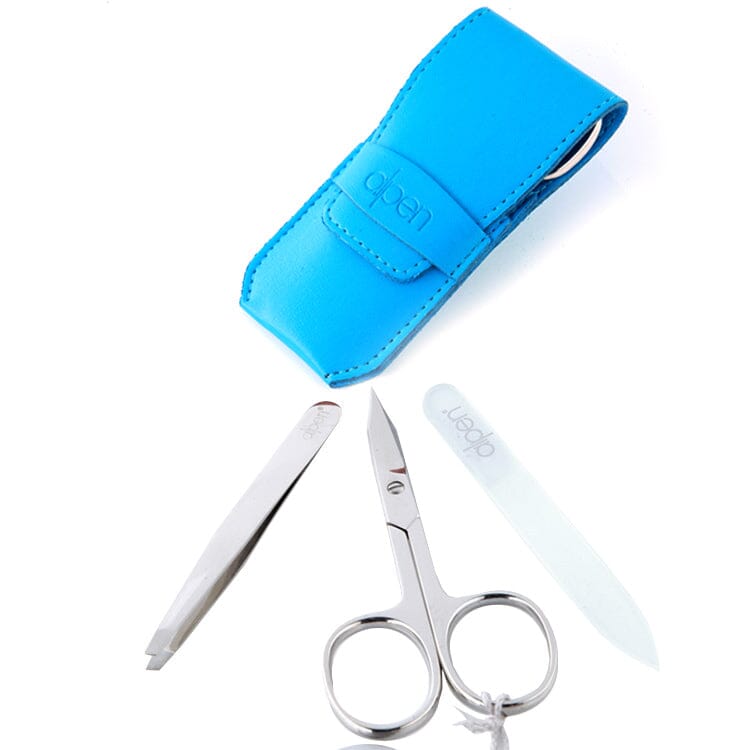 Alpen 3-Piece Manicure Set with Leather Flap Case, Premium Manicure Set Alpen