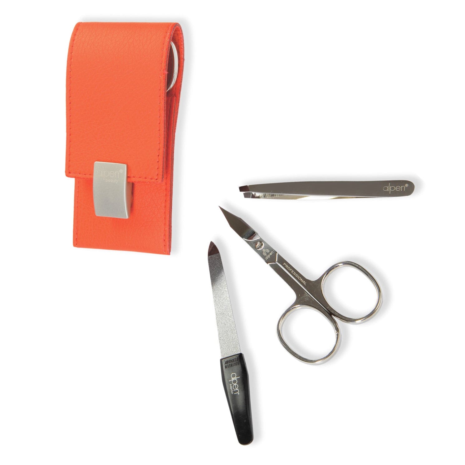 Alpen 3-Piece Manicure Set with Leather Case Manicure Set Alpen