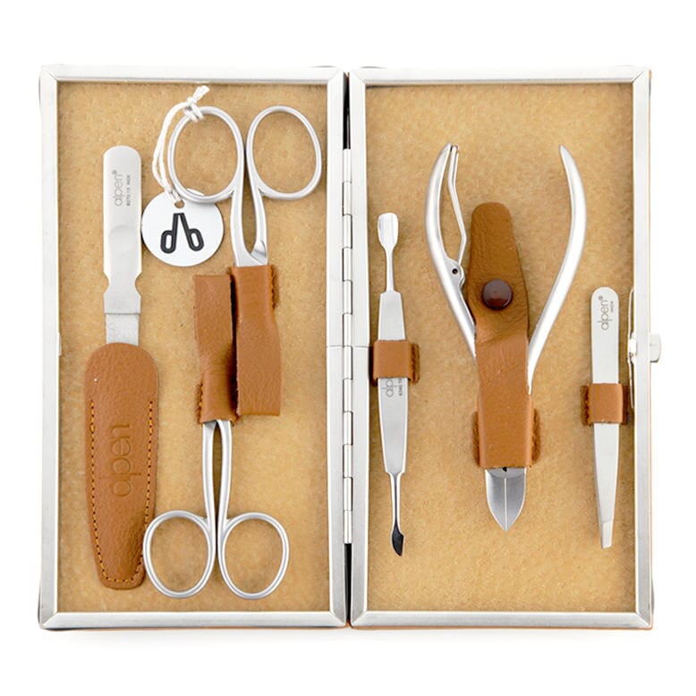 Alpen 6-Piece Manicure Set with Leather Case Manicure Set Alpen