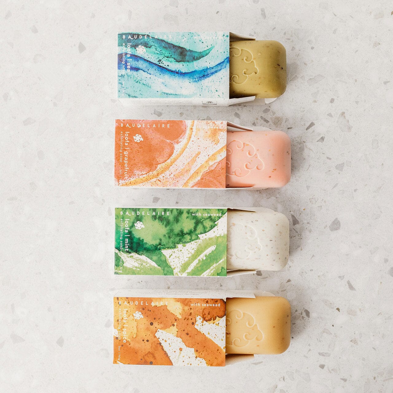 Baudelaire Loofa Exfoliating Soap Exfoliating Soap Baudelaire