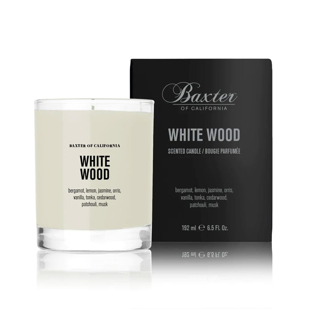 Baxter of California White Wood Soy Wax Candle Candle Baxter of California