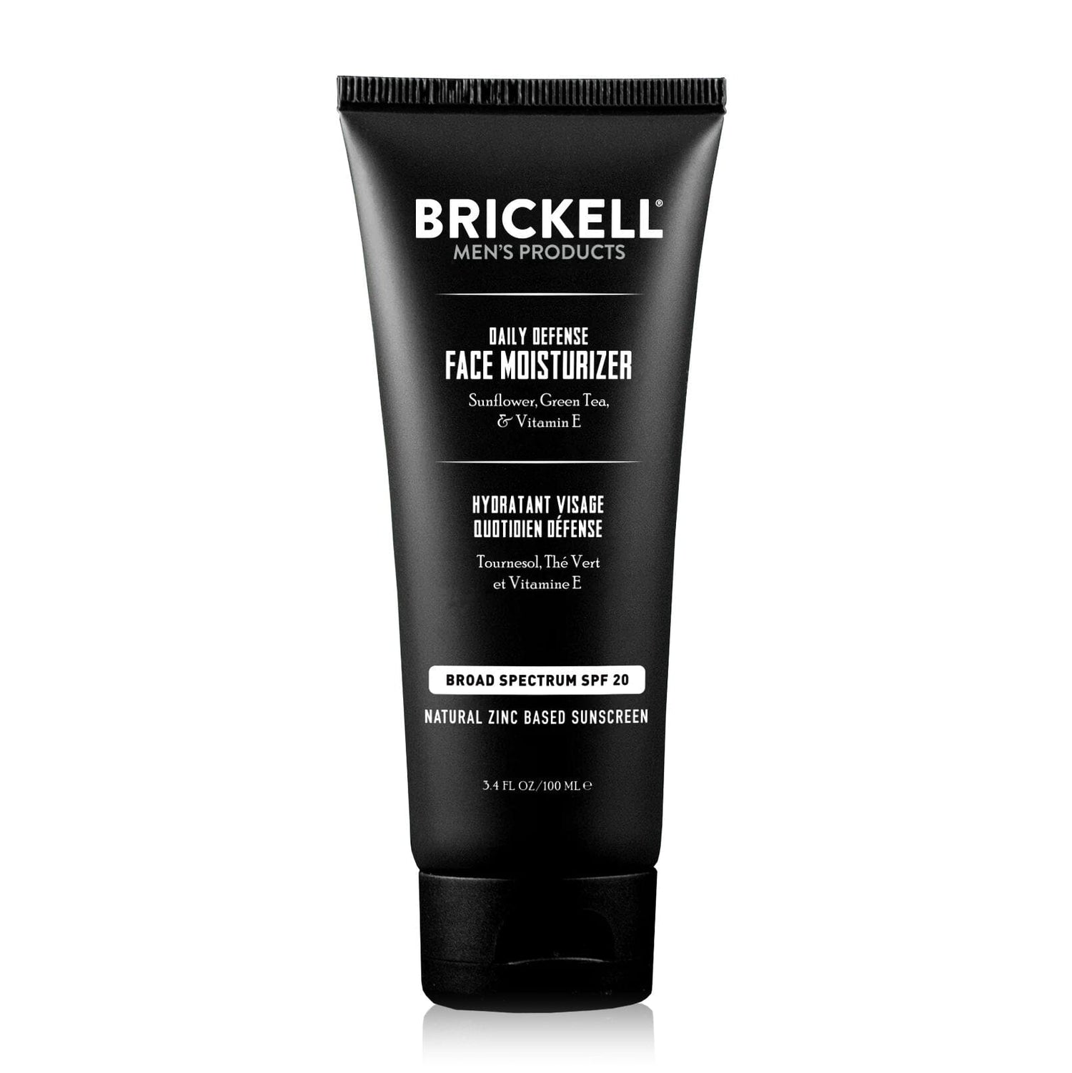 Brickell Men's Daily Defense Face Moisturizer with SPF 20 for Men Face Moisturizer and Toner Brickell
