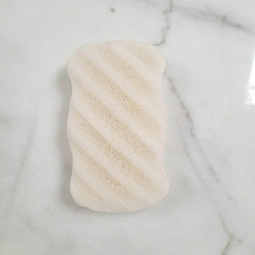 Caley-Beth Large Konjac Sponge for Body & Face Sponge Caley-Beth Pure Natural White