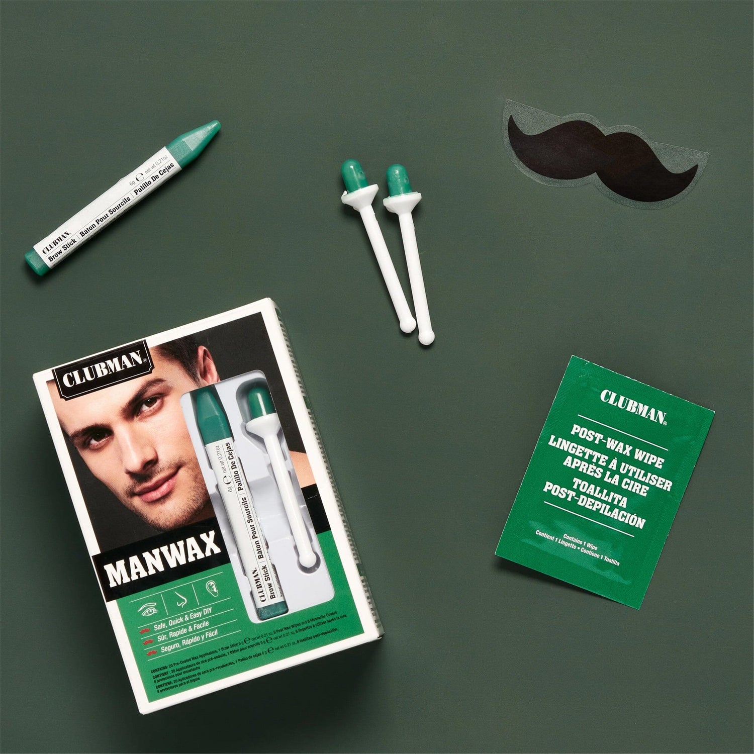 Clubman Manwax Kit Men's Hair Wax Clubman