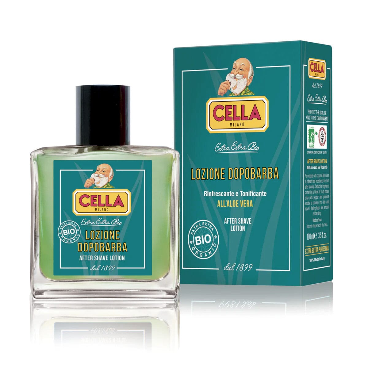 Cella Bio Organic After Shave Lotion Aftershave Splash Cella