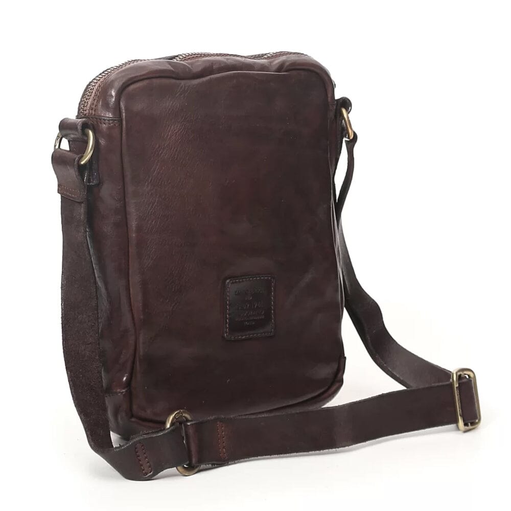 Campomaggi Sambuco Leather Crossbody Bag, Small Leather Messenger Bag Campomaggi