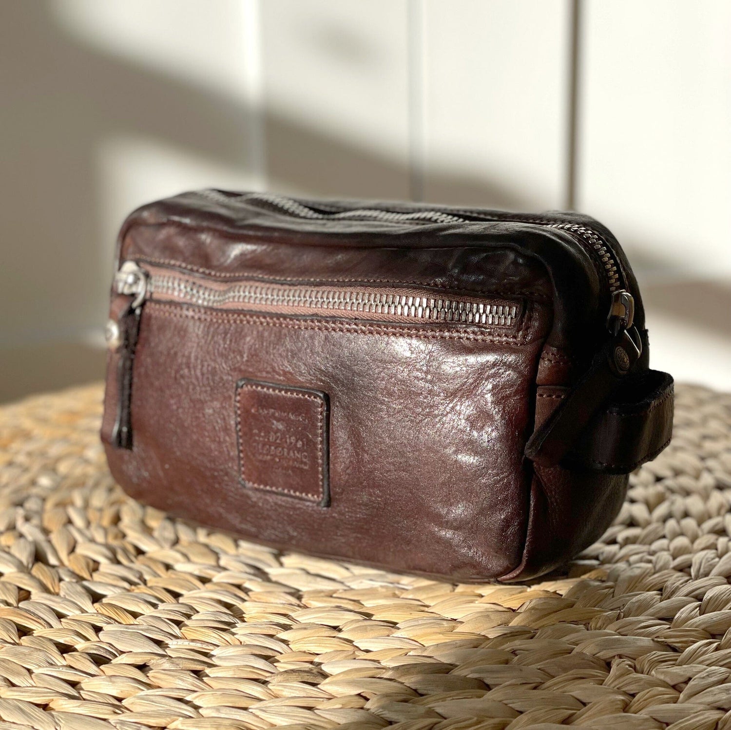 Campomaggi Quilt Leather Toiletry Bag Toiletry Bag Campomaggi