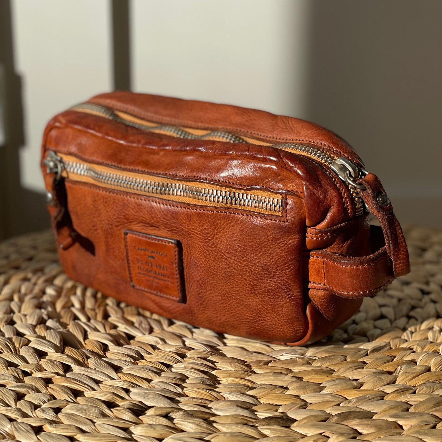 Campomaggi Quilt Leather Toiletry Bag Toiletry Bag Campomaggi