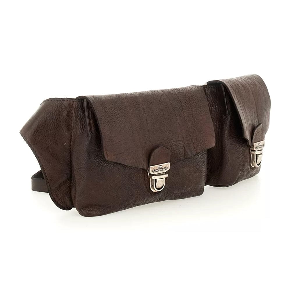 Campomaggi Arenite Leather Waist Bag Leather Bag Campomaggi Brown