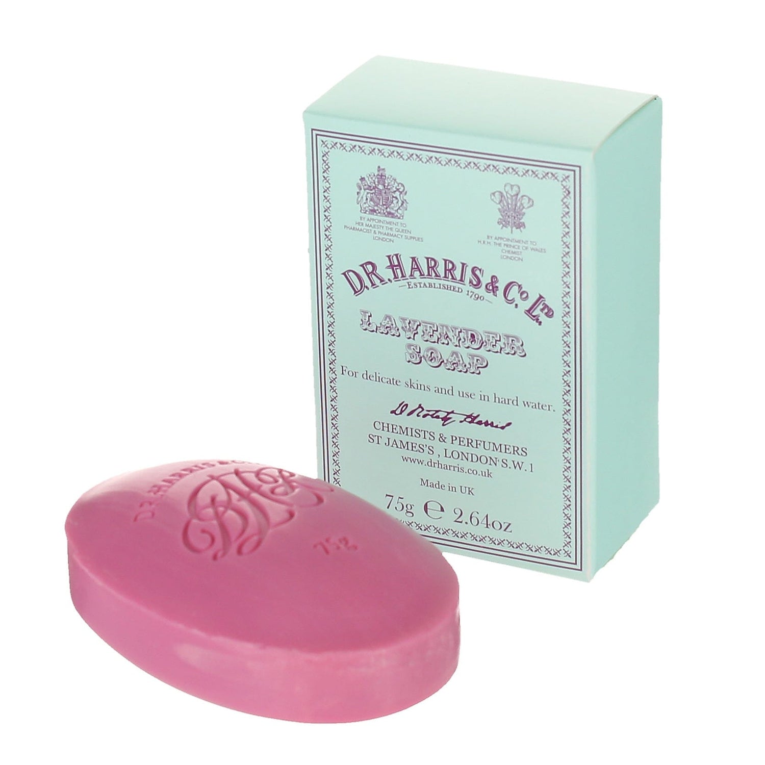 D.R. Harris Old English Lavender Soap, Hand Size Body Soap D.R. Harris & Co Single