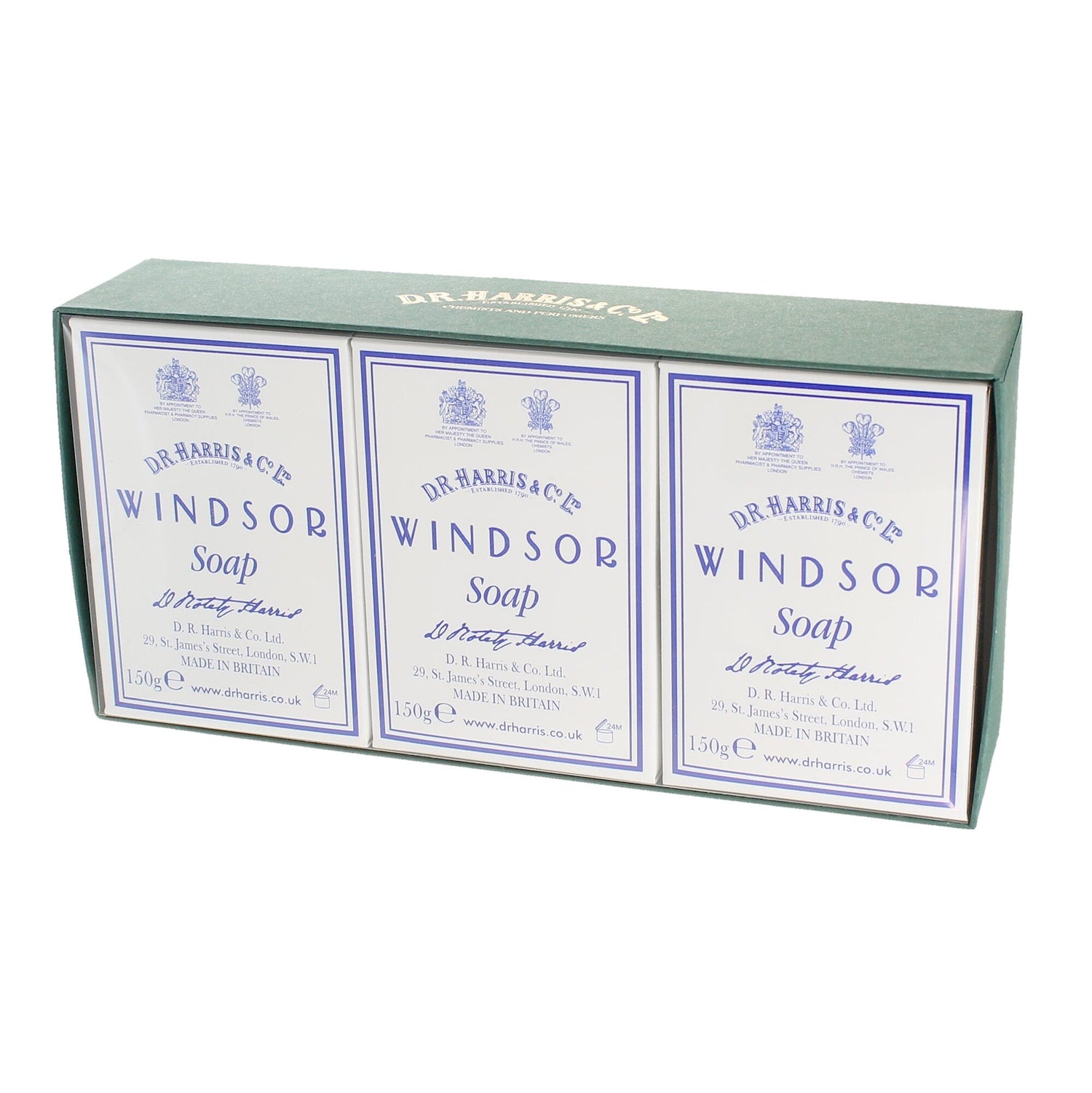 D.R. Harris Windsor Bath Soap, Pack of 3 Body Soap D.R. Harris & Co
