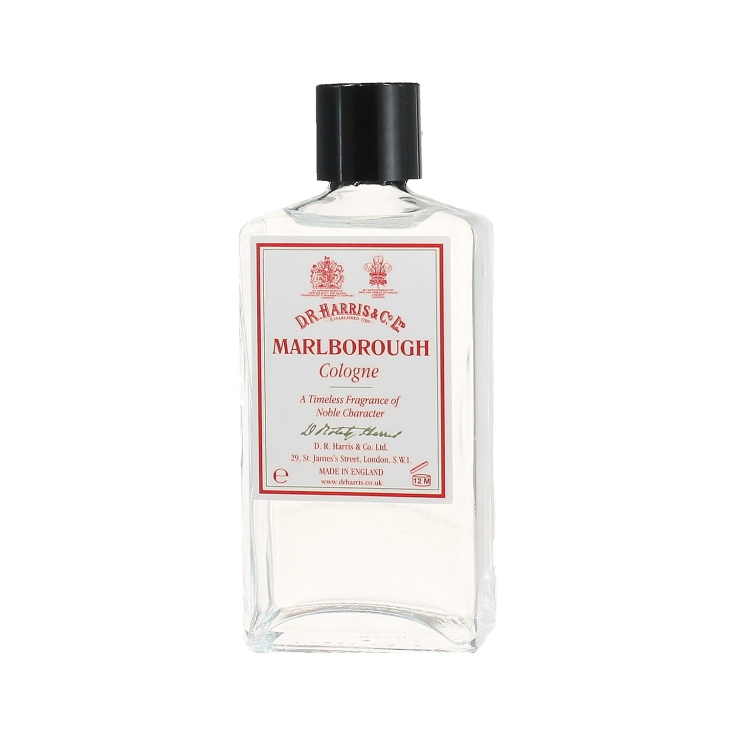 D.R. Harris Marlborough Cologne Men's Fragrance D.R. Harris & Co 100 ml Glass Bottle