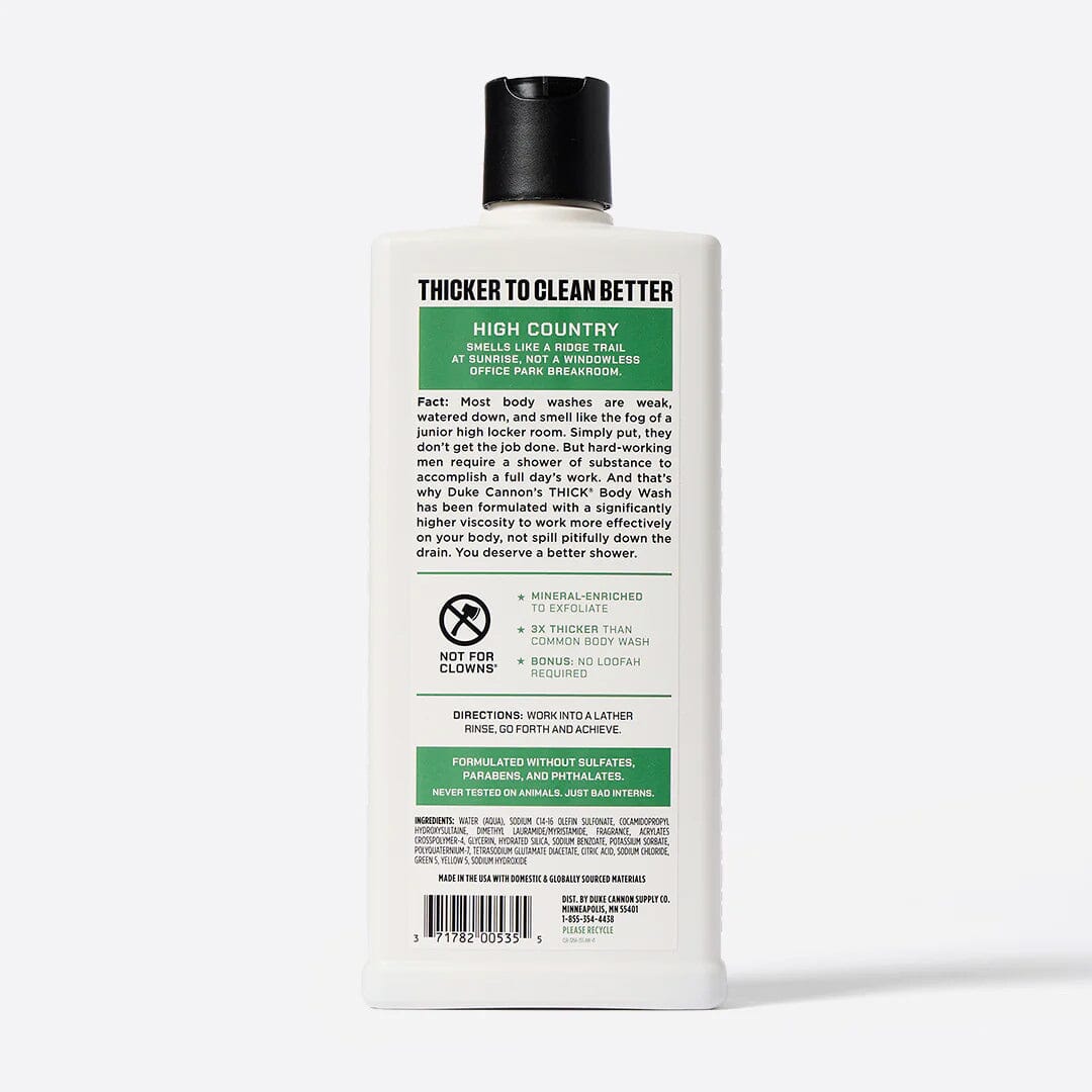 Duke Cannon Supply Co. Thick Body Wash Men's Body Wash Duke Cannon Supply Co