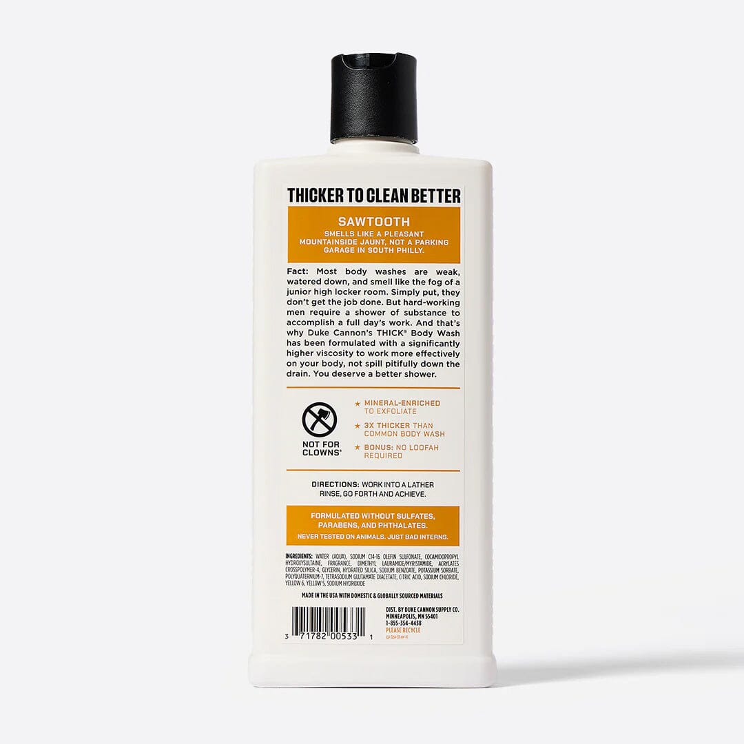Duke Cannon Supply Co. Thick Body Wash Men's Body Wash Duke Cannon Supply Co