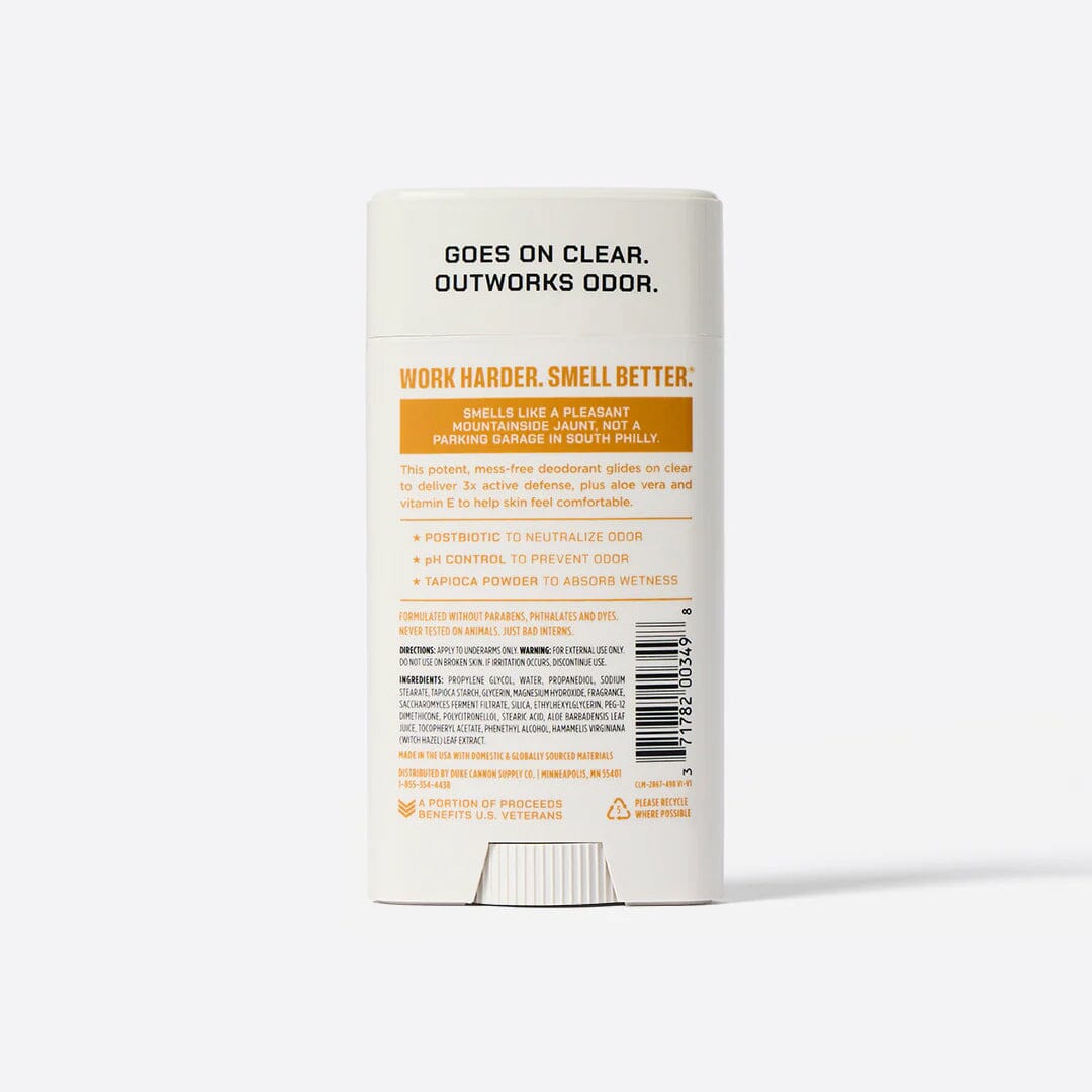 Duke Cannon Supply Co. Air Active Deodorant, Aluminum Free Deodorant Stick Duke Cannon Supply Co