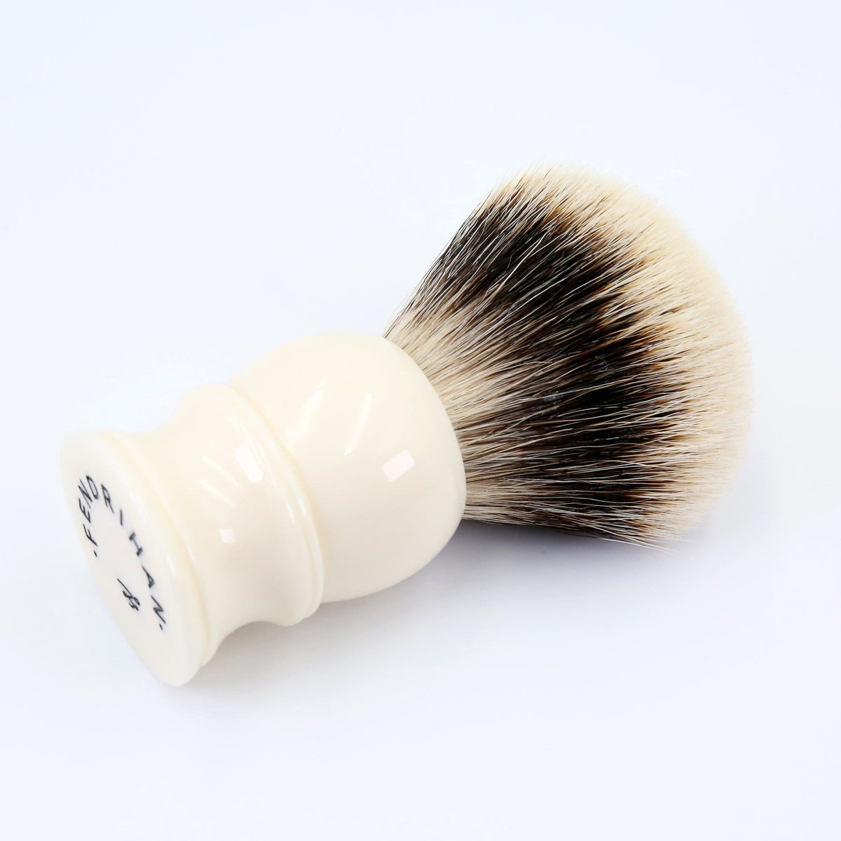Fendrihan Classic Premium Silvertip Large Shaving Brush, Faux Horn Handle Badger Bristles Shaving Brush Fendrihan