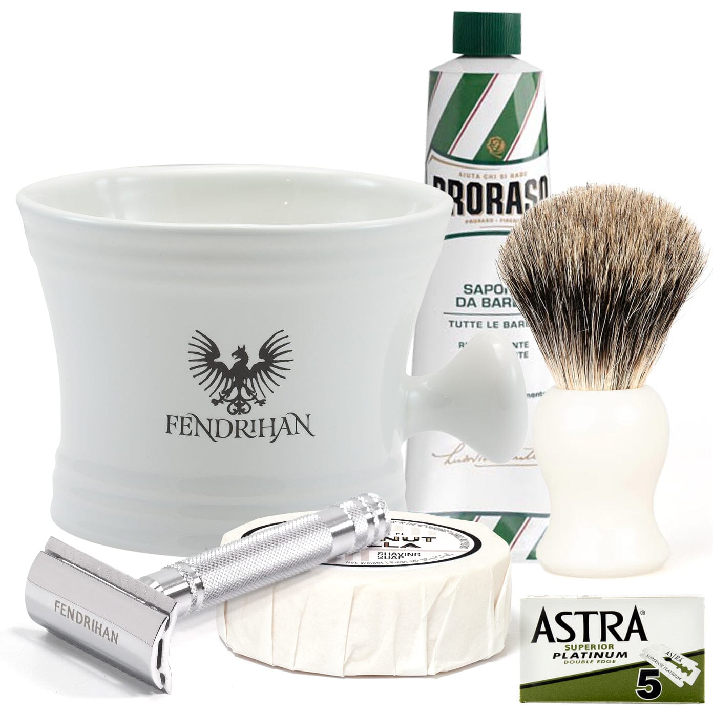 Born to Shave Gift Set, Save $20 Shaving Kit Fendrihan Ivory Coconut & Vanilla