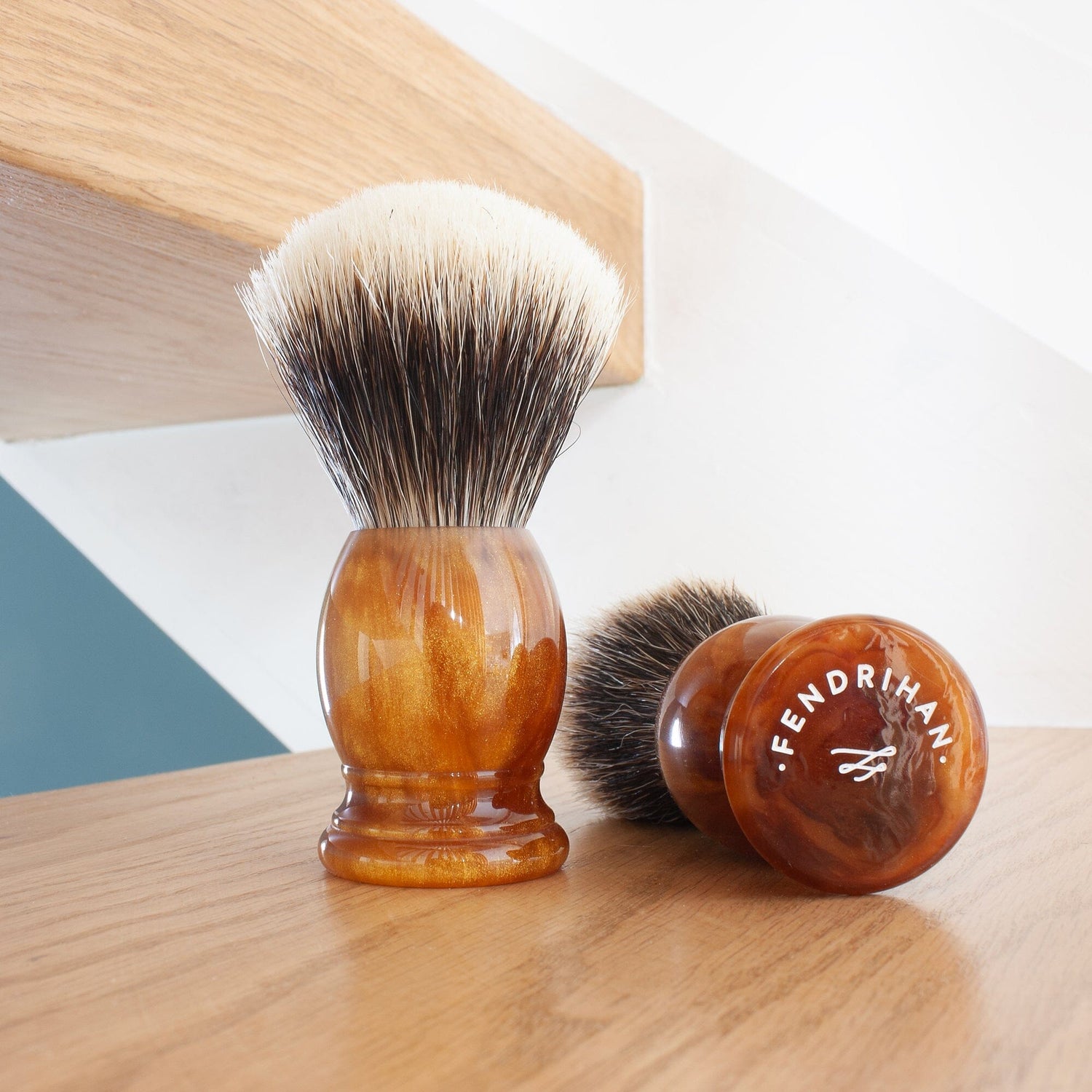 Fendrihan 2-Band Finest Silvertip Shaving Brush Badger Bristles Shaving Brush Fendrihan