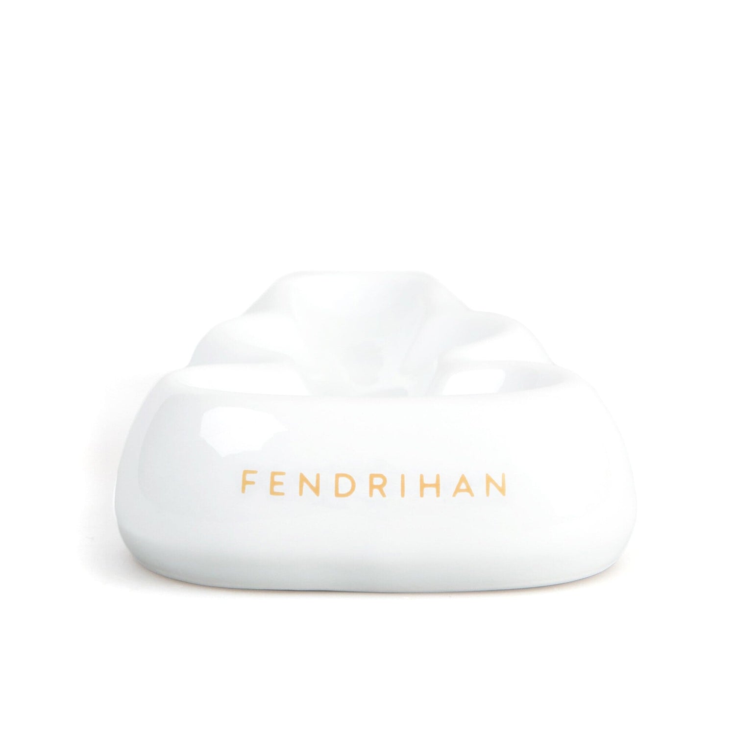 Scratch and Dent Fendrihan Fendrihan Porcelain Safety Razor Holder, Golden (Minor Chips Underneath/Rough Bottom)