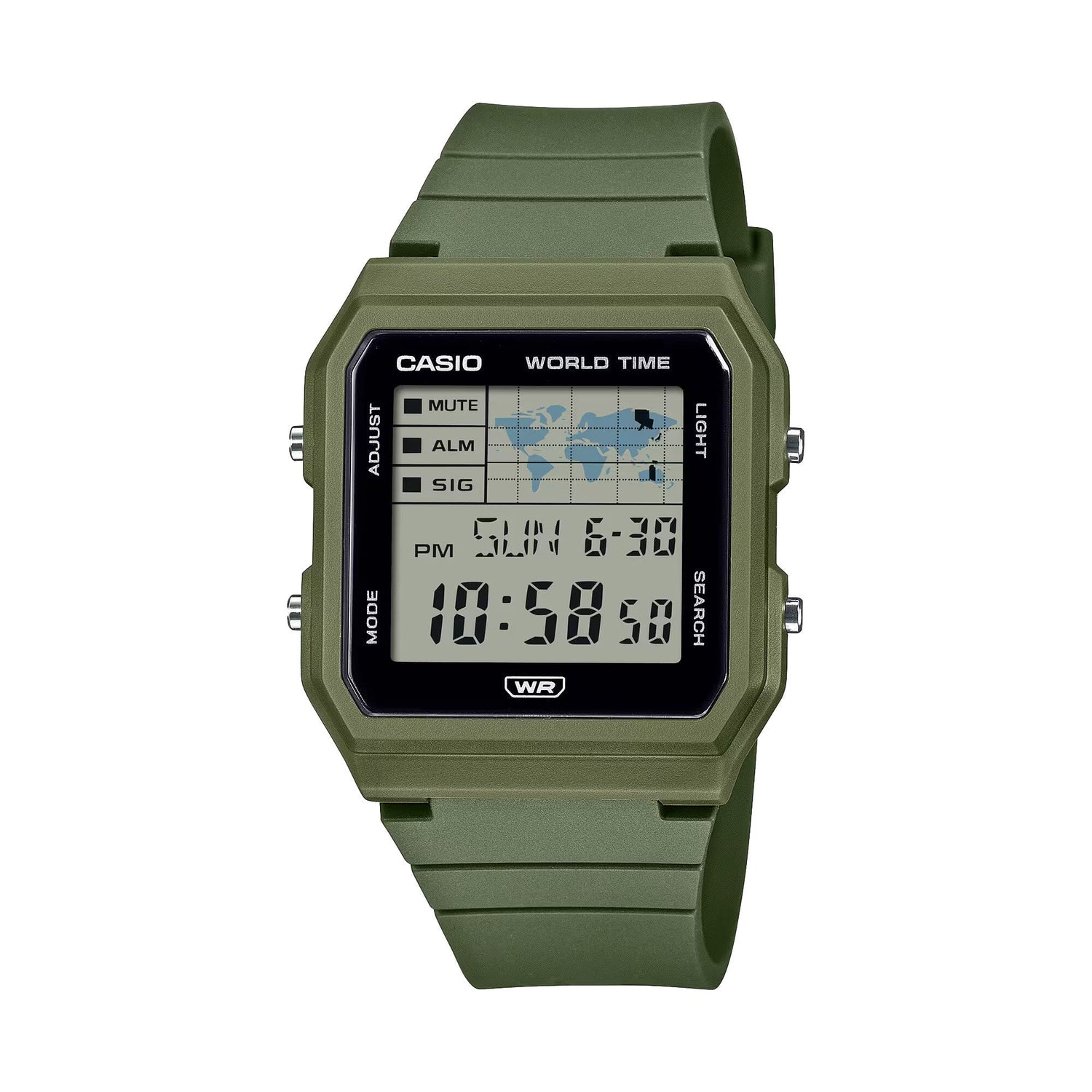 CASIO POP LF-30W World Map Digital Watch Watch Casio Green
