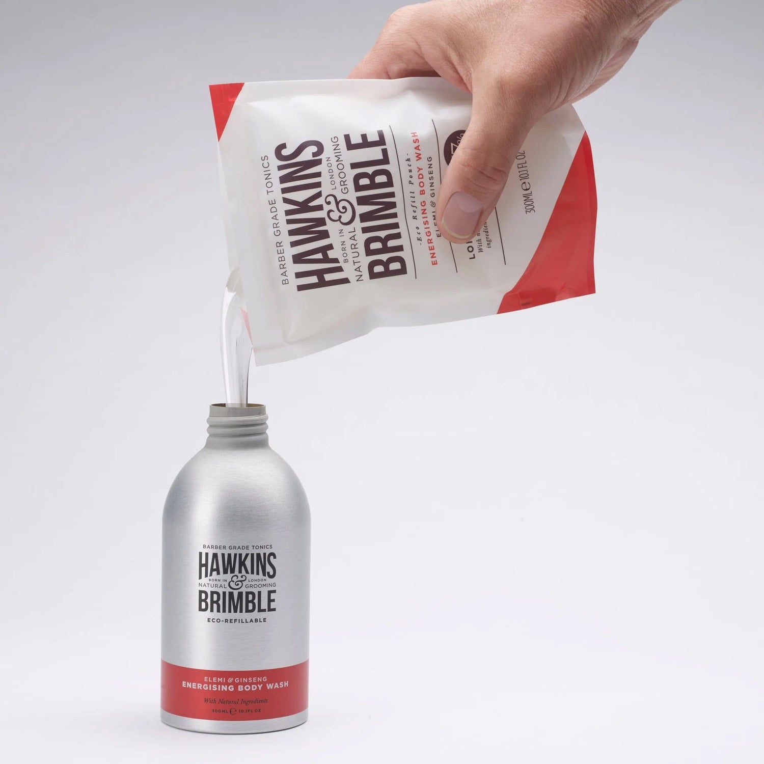 Hawkins & Brimble Energising Body Wash, Eco-Refillable Men's Body Wash Hawkins & Brimble