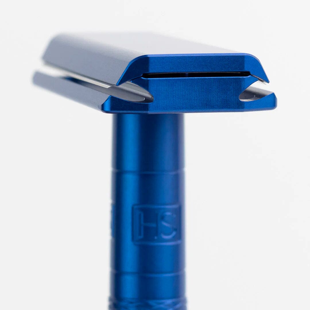 Henson AL13 Safety Razor Double Edge Safety Razor Henson Steel Blue Medium