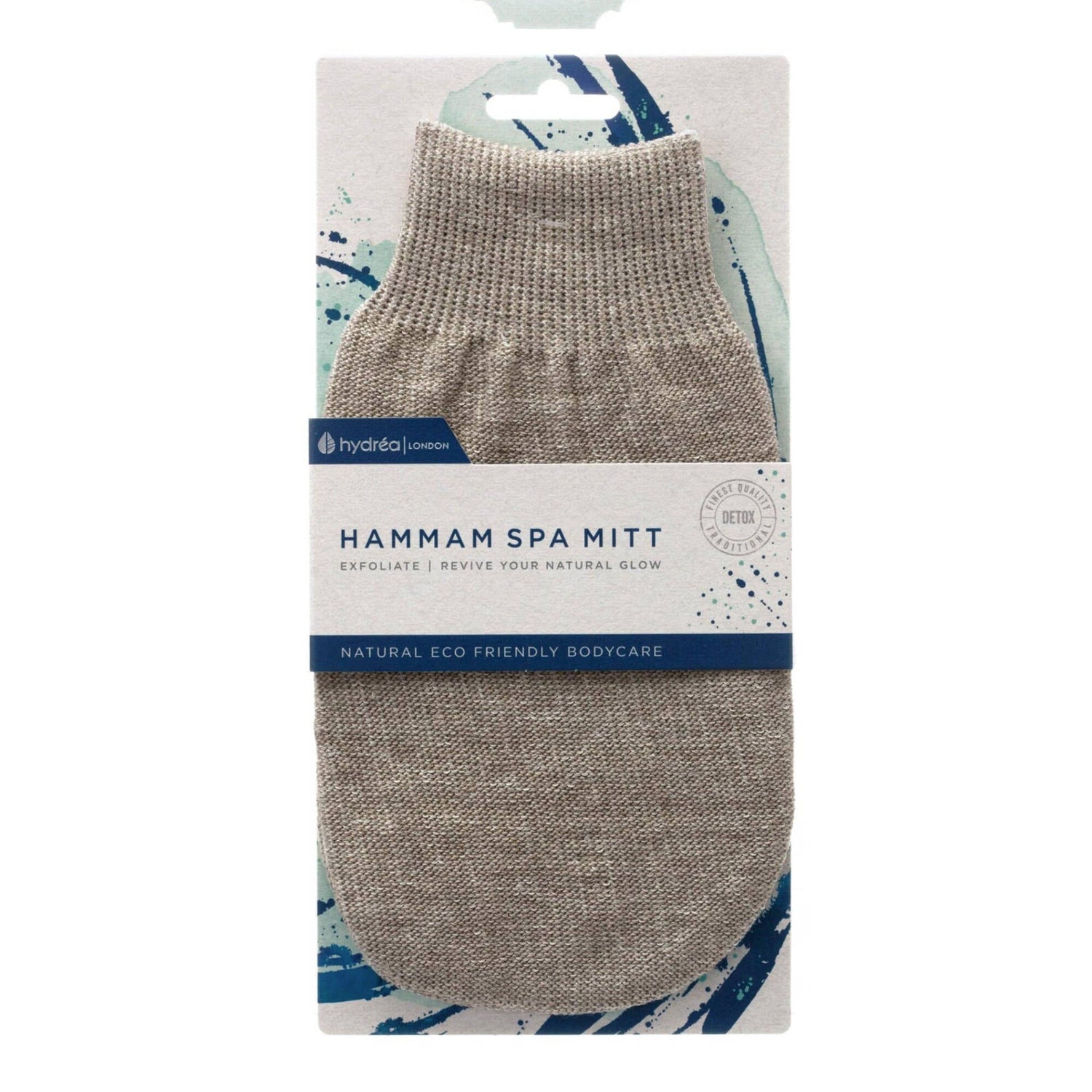 Hydrea London Linen Hamman Spa Mitt Body Exfoliating Mitt The Natural Sea Sponge Co