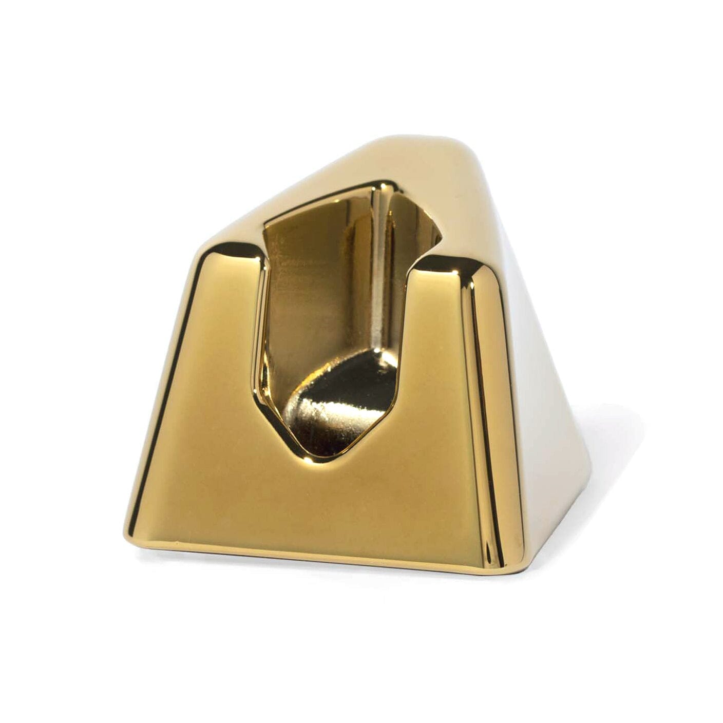 Scratch and Dent Fendrihan The Leaf Shave Co. Leaf Razor Stand, Gold (Damaged Box)