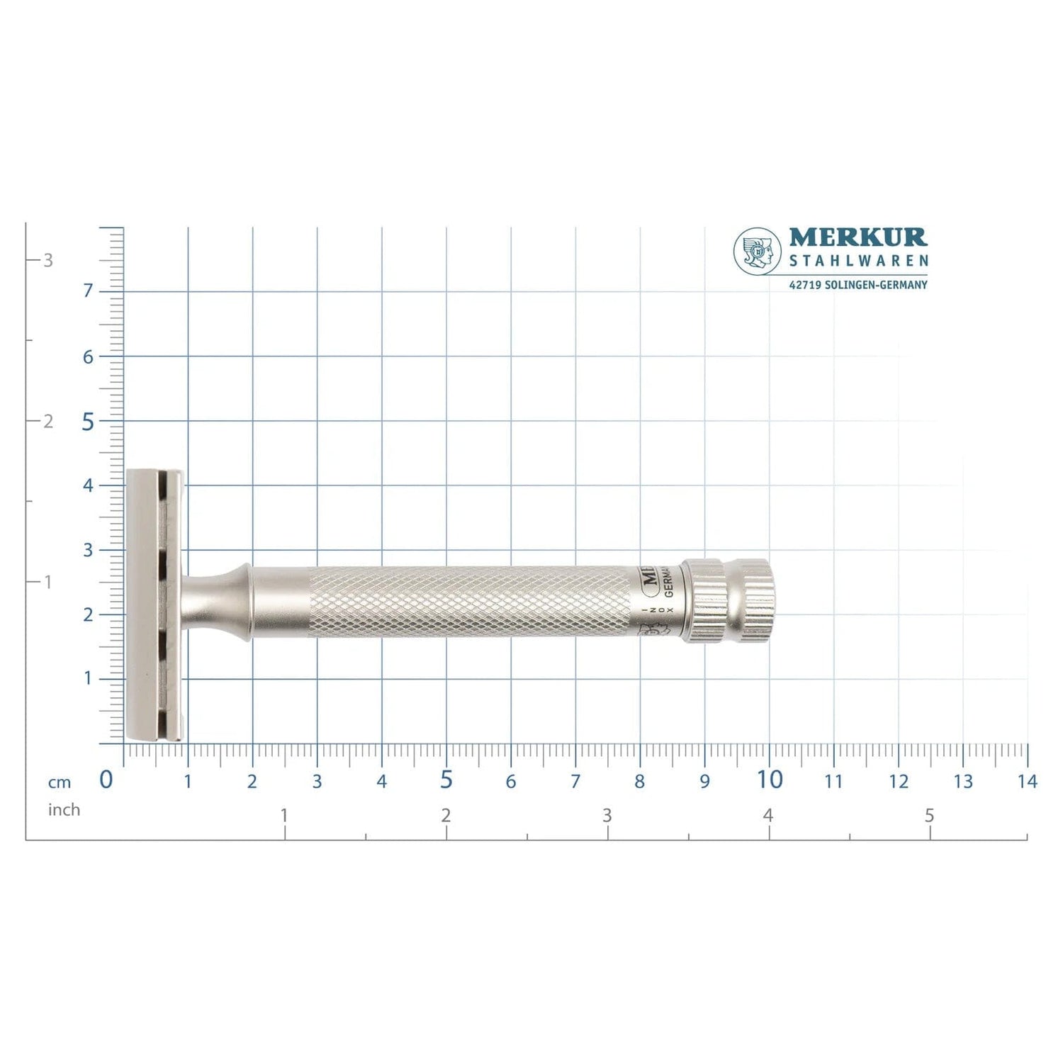 Merkur 34 INOX XL Double Edge Safety Razor, Satin Finish Safety Razor Merkur