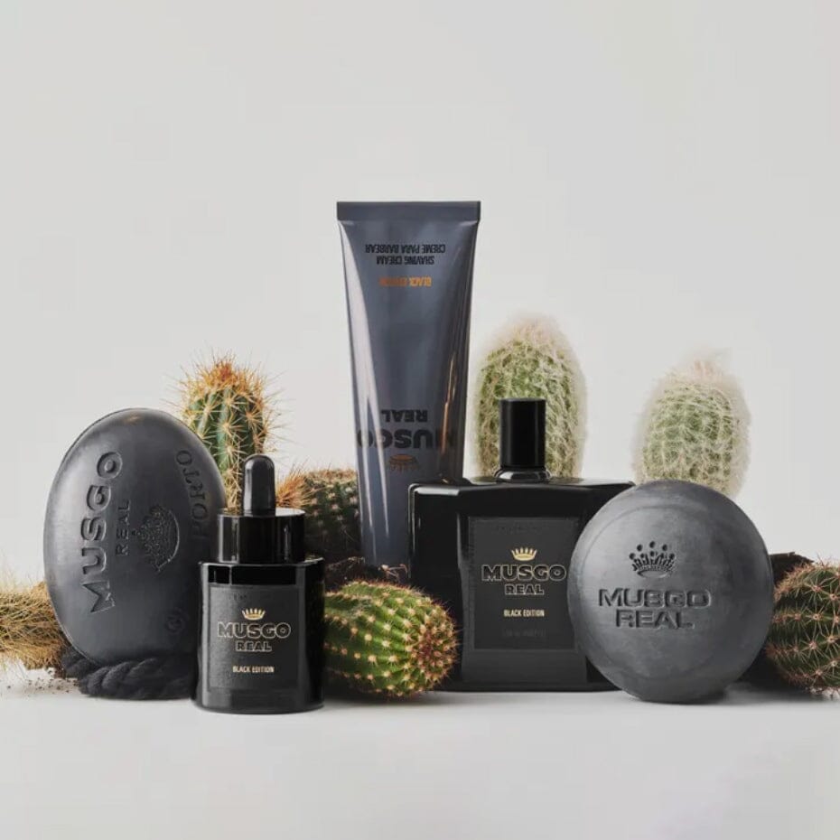 Musgo Real Solid Shampoo, Black Edition Men's Shampoo Musgo Real
