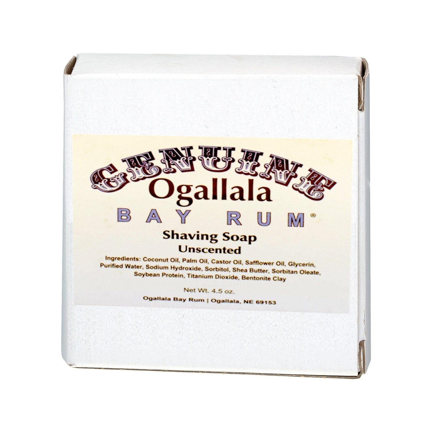 Ogallala Bay Rum Unscented Shaving Soap Shaving Soap Refill Ogallala Bay Rum