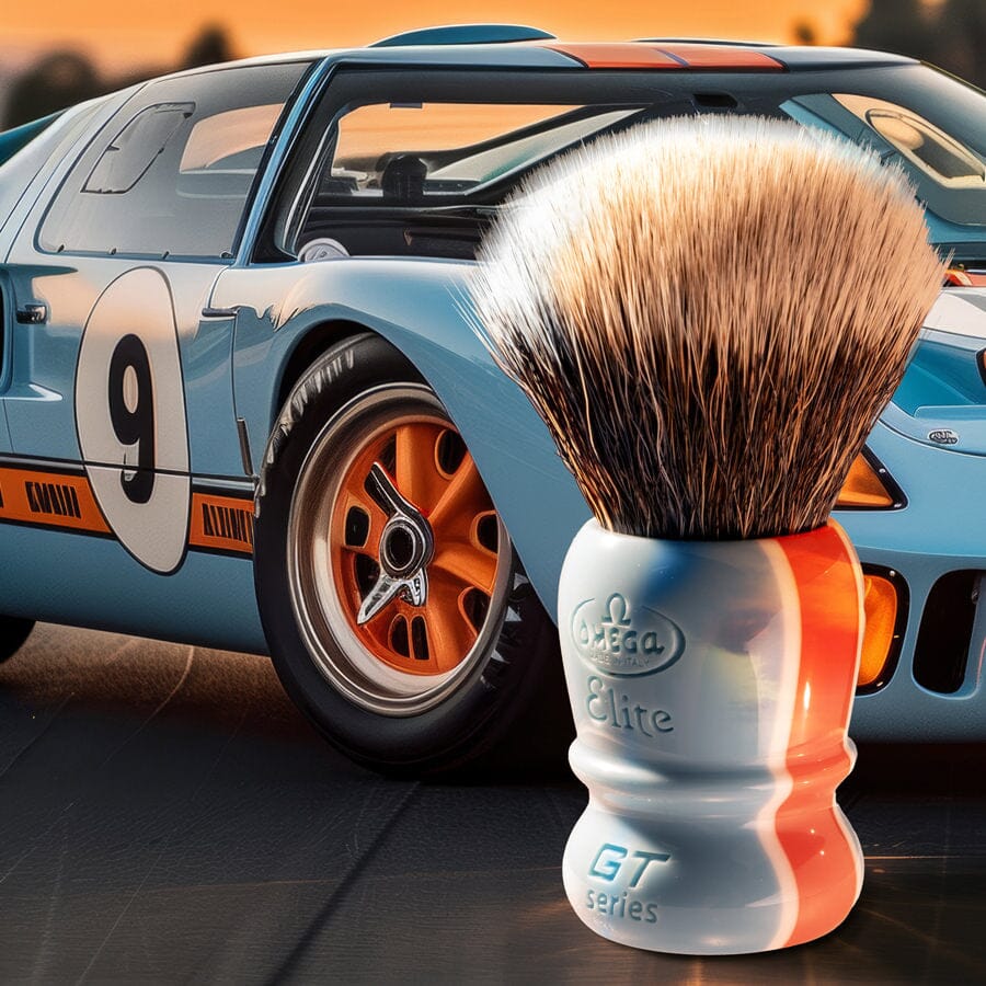Omega MB1917 Elite Fiber Shaving Brush, GT Series Shaving Brush Omega