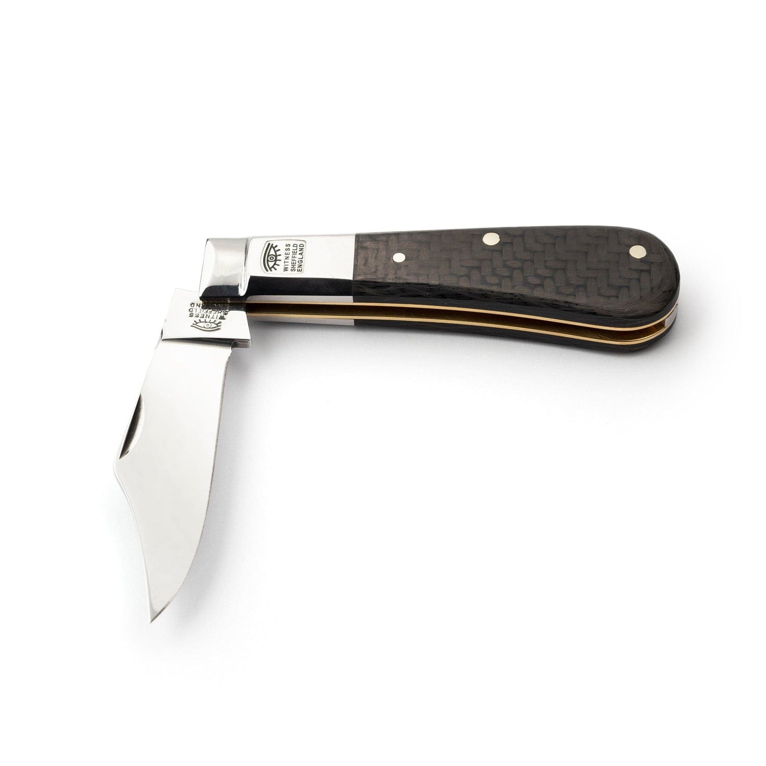 Taylor's Eye Witness Premier Collection Single-Blade Carbon Fiber Pocket Knife with Worked Back Pocket Knife Taylor's Eye Witness