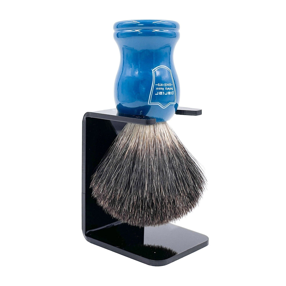Parker Black Badger Shaving Brush with Stand Shaving Brush Parker Razors
