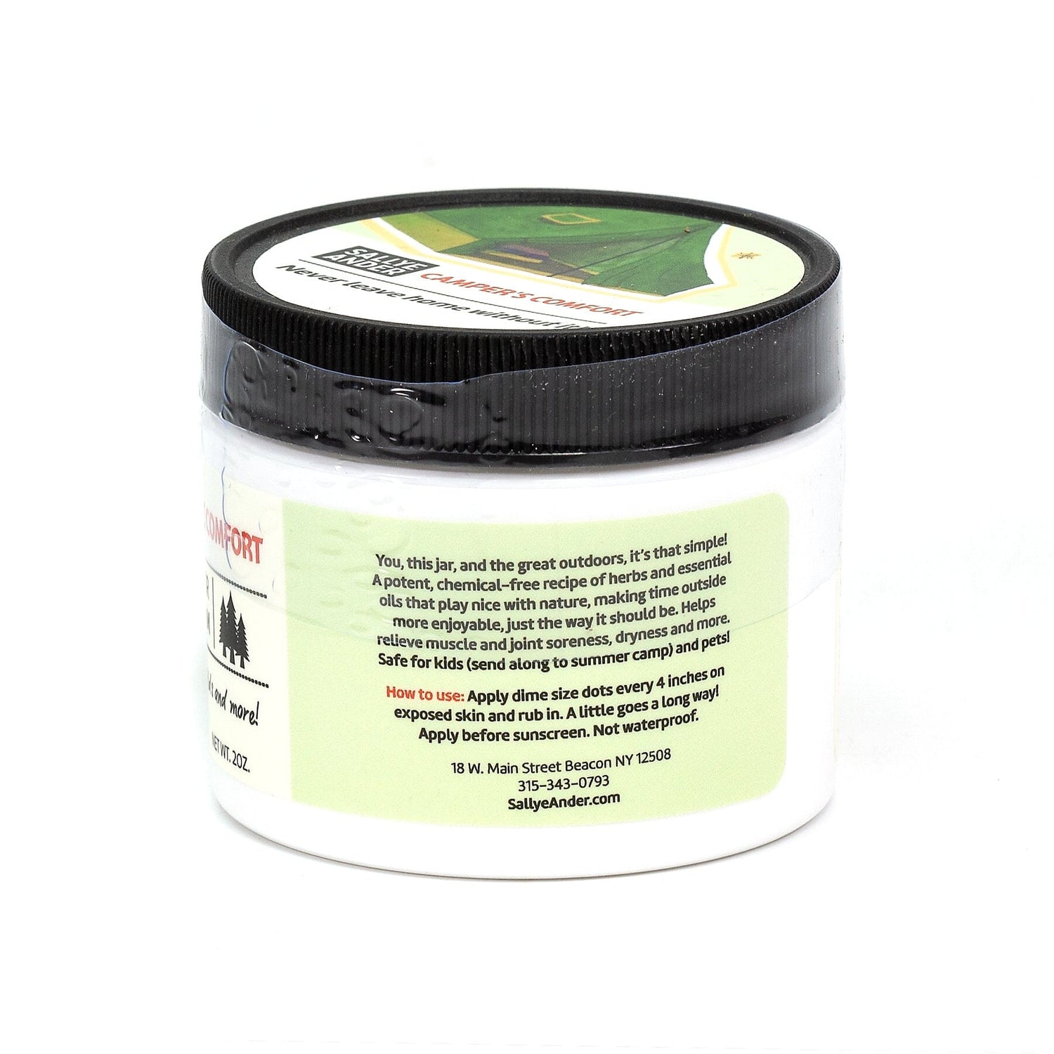 SallyeAnder Camper's Comfort Outdoor Cream Apothecary Remedies SallyeAnder