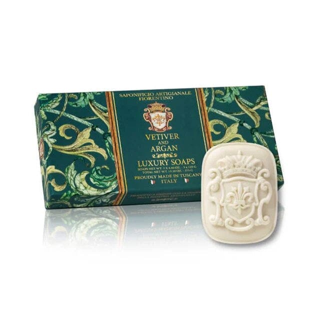 Saponificio Artigianale Fiorentino Soap Bar Set Body Soap Saponificio Artigianale Fiorentino Vetiver and Argan