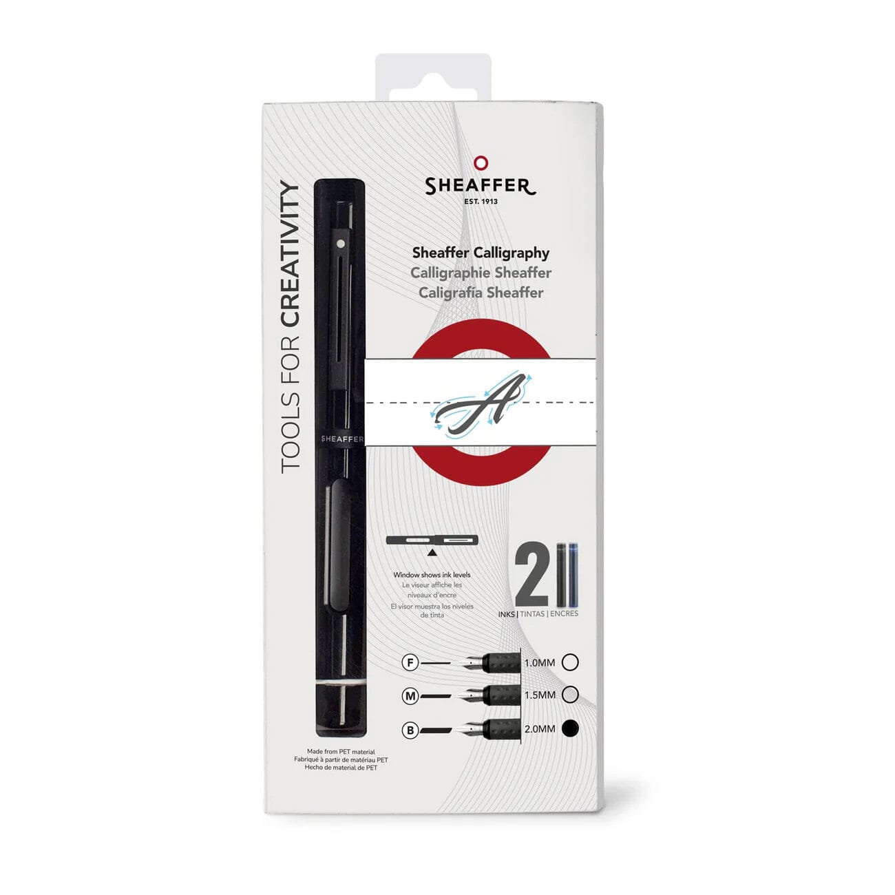 Sheaffer Calligraphy Matte Black Fountain Pen Kit, Broad Nib Fountain Pen Sheaffer
