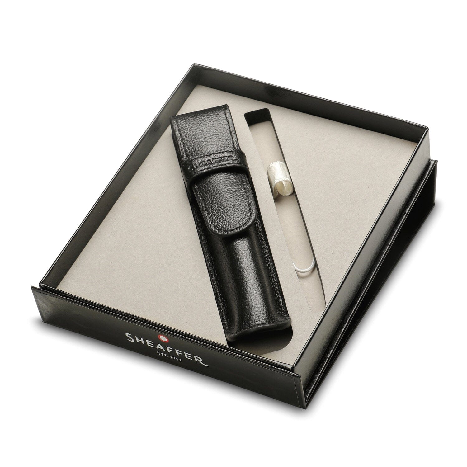 Sheaffer Single Pen Leather Pouch with Gift Box Pen Case Sheaffer