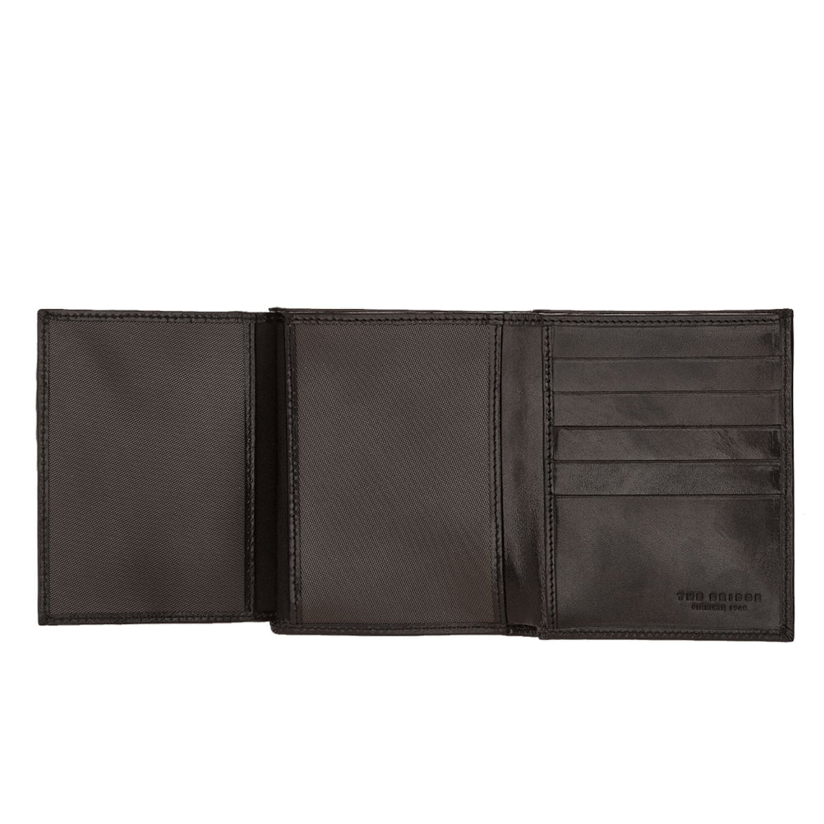 Scratch and Dent Fendrihan The Bridge Story Uomo Wallet with 10 CC Slots and Mesh Foldout, Black (Minor Scratches)