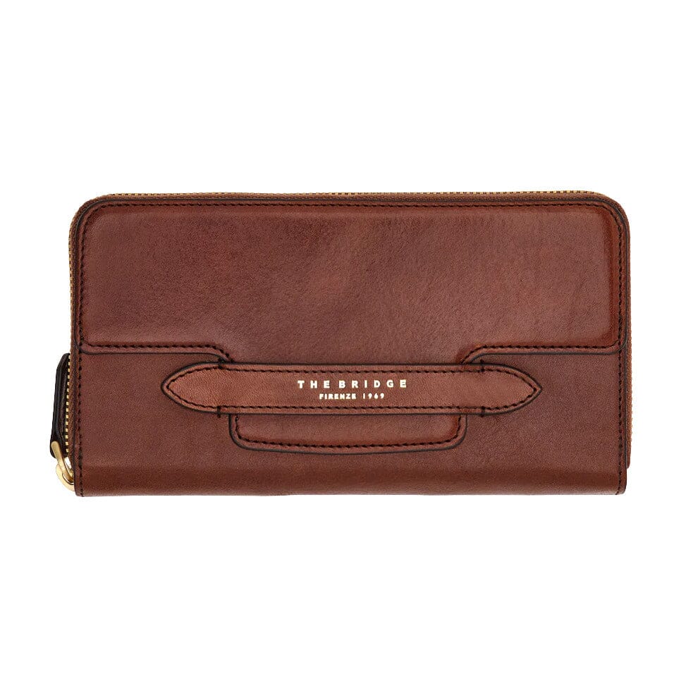 The Bridge Lucrezia Full Size Zipped Women's Wallet Leather Wallet The Bridge