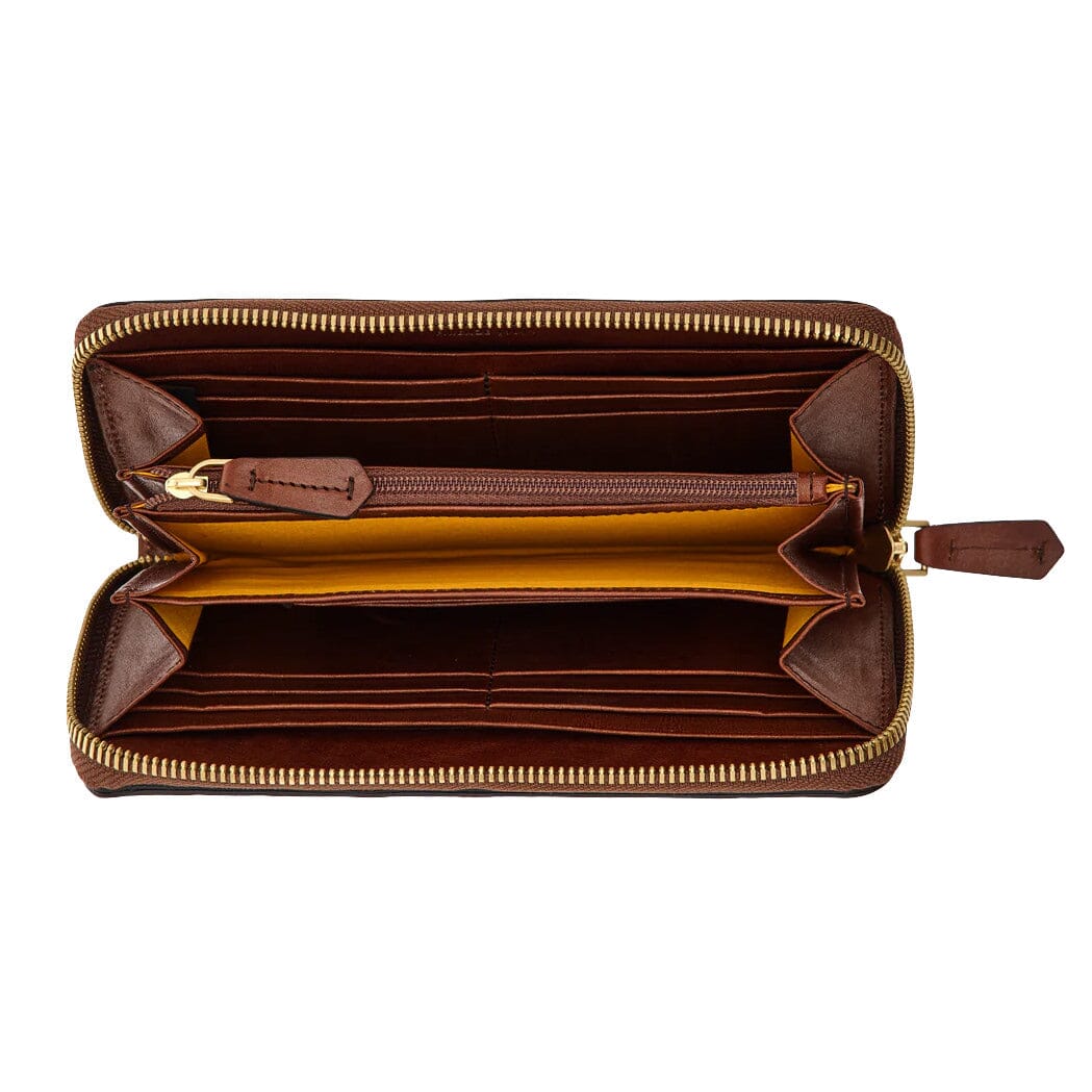 The Bridge Lucrezia Full Size Zipped Women's Wallet Leather Wallet The Bridge