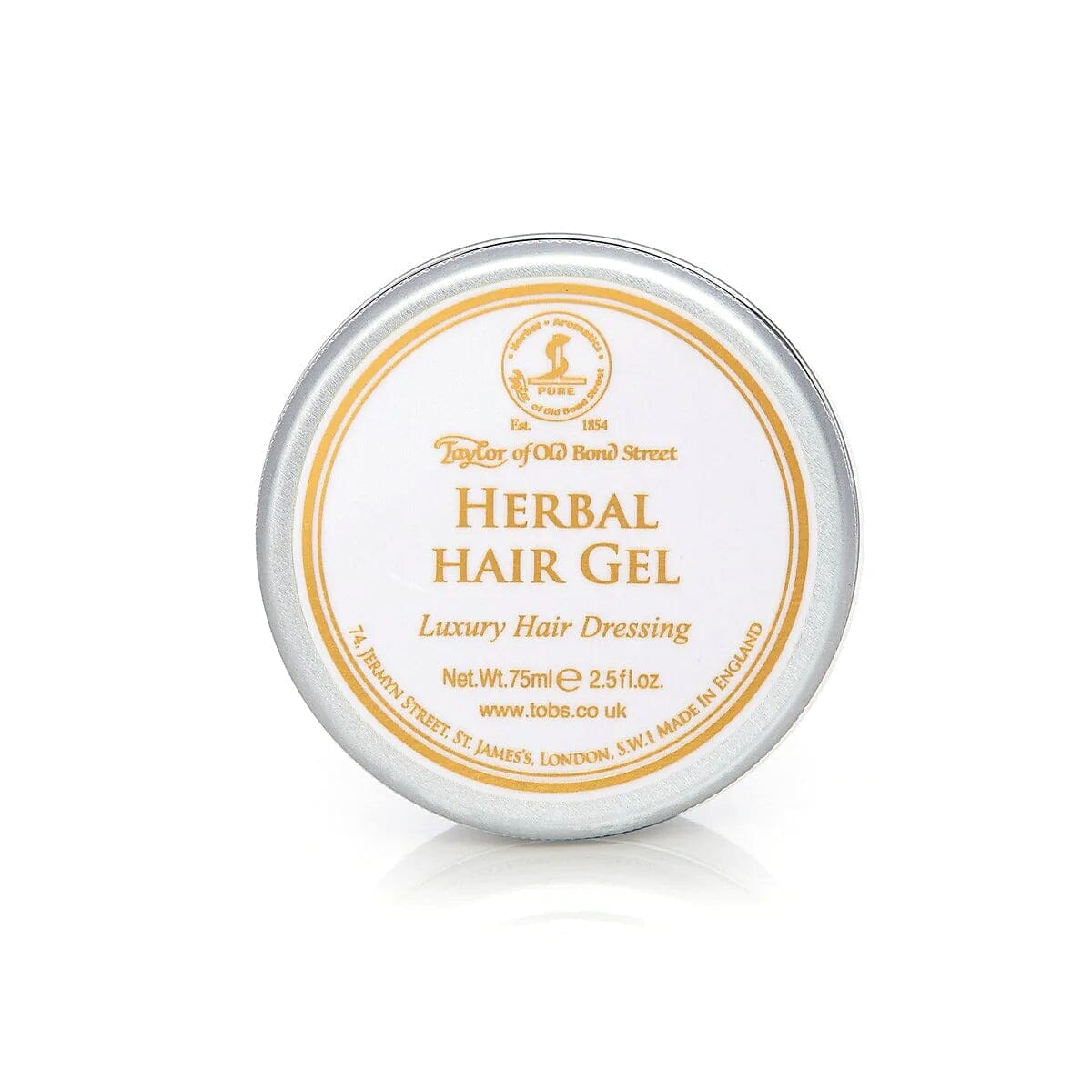 Scratch and Dent Fendrihan Taylor of Old Bond Street Herbal Hair Gel (Dented Tin)