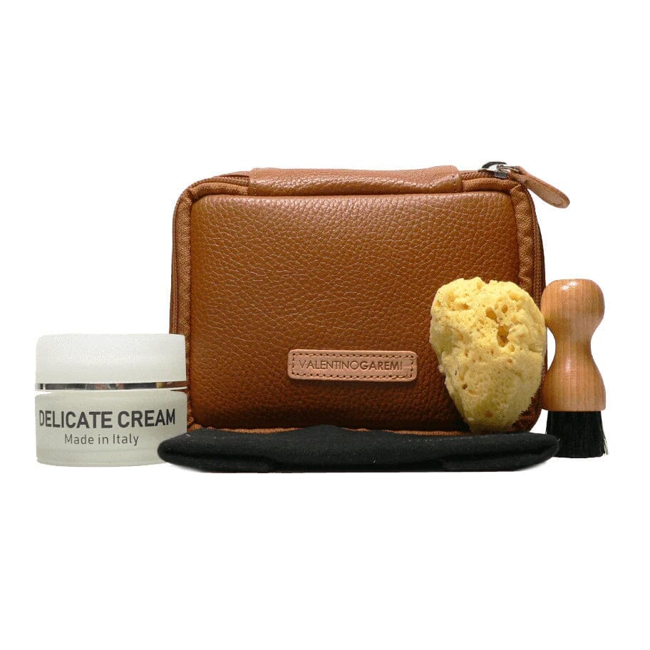 Scratch and Dent Fendrihan Valentino Garemi Premium Leather Cleaning Set, Toffee (Missing Delicate Leather Cream)