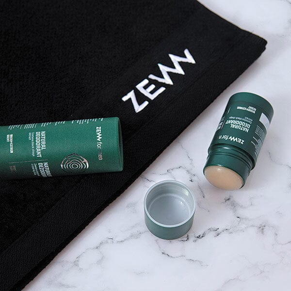ZEW Natural Deodorant with Black Chaga Deodorant Stick Zew for Men