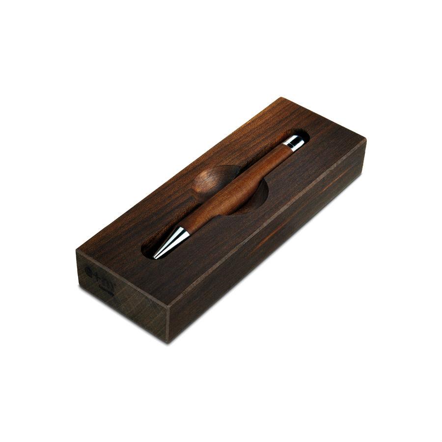 e+m Holzprodukte ‘Wood-in-Wood’ Ballpoint Pen in Wooden Case Ball Point Pen e+m Holzprodukte