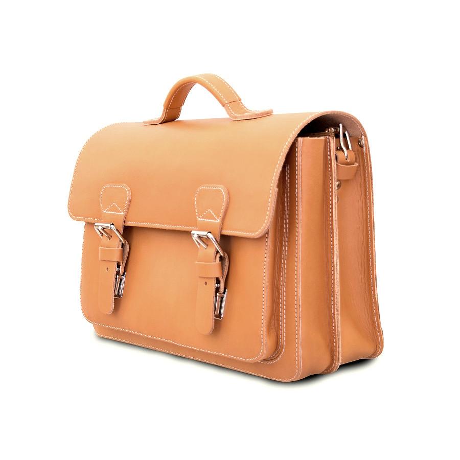 Ruitertassen Classic 2140 Leather Briefcase, Tan – Fendrihan Canada