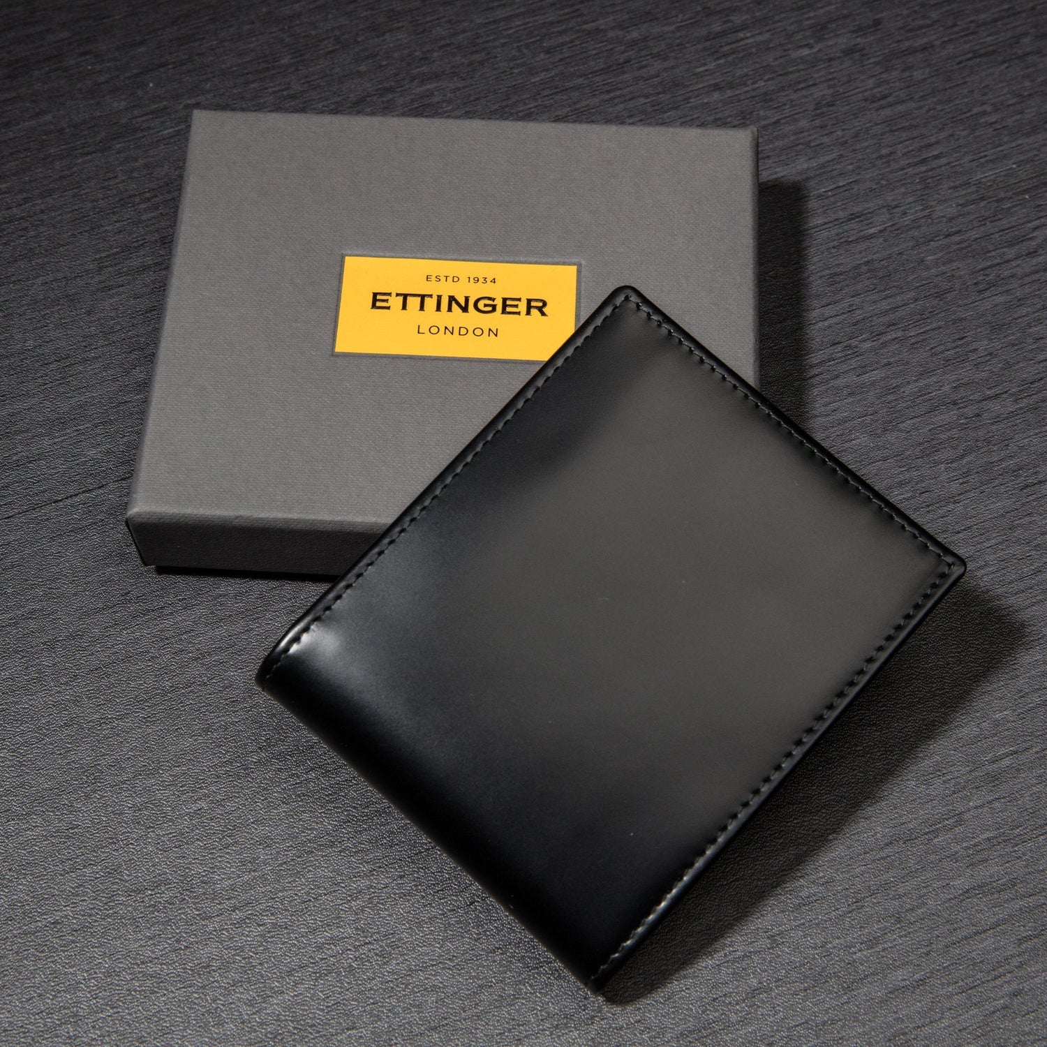 Ettinger Bridle Hide Billfold Leather Wallet with 6 CC Slots Leather Wallet Ettinger