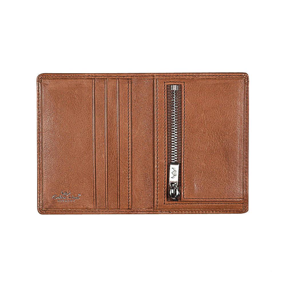 Golden Head Como Credit Card Case, Cognac Leather Wallet Golden Head