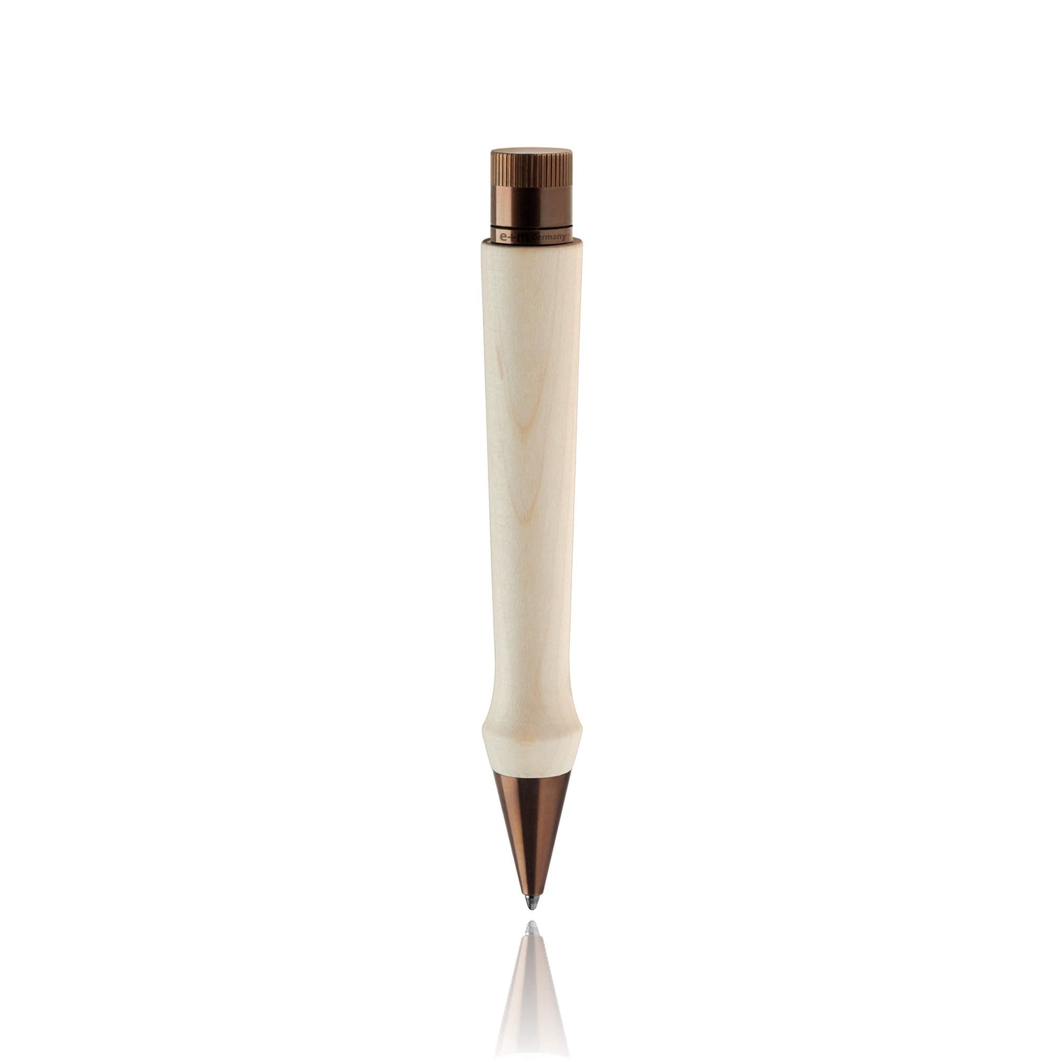 e+m Holzprodukte ‘Arrow’ Wooden Ballpoint Pen Ball Point Pen e+m Holzprodukte Maple/Vintage