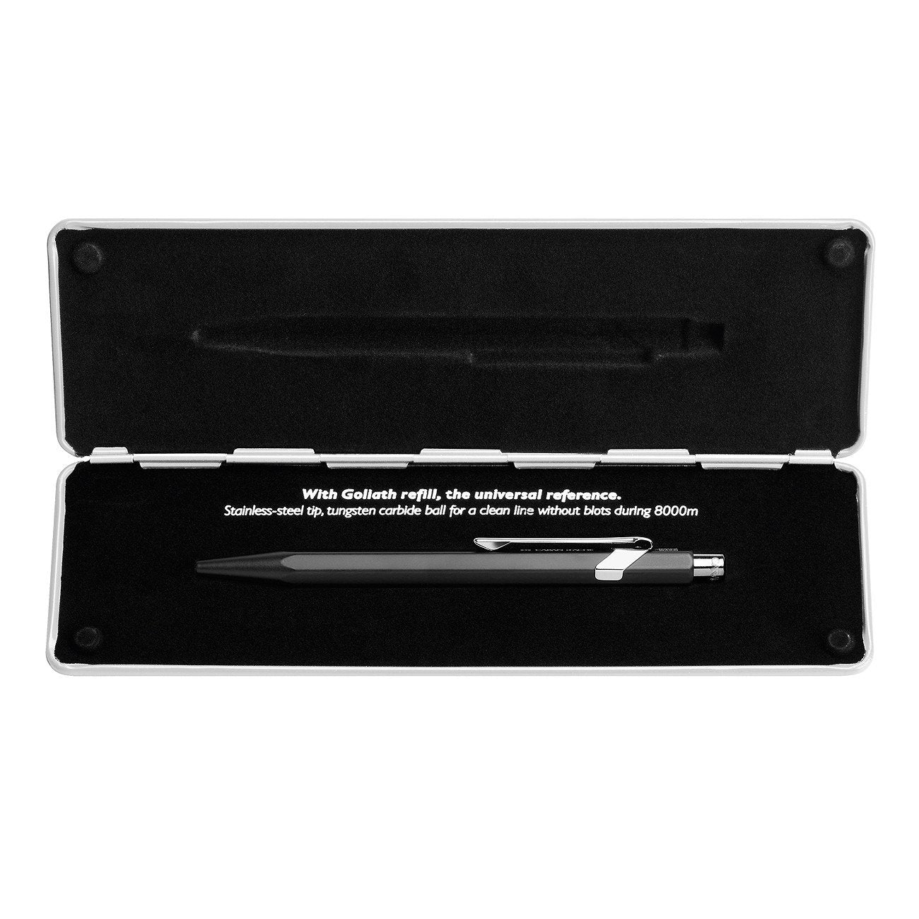 Caran d'Ache Popline Black Matte Ballpoint Pen with Holder Ball Point Pen Caran d'Ache